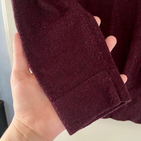 Loft purple eggplant cowl neck sweater - Picture 3 of 4